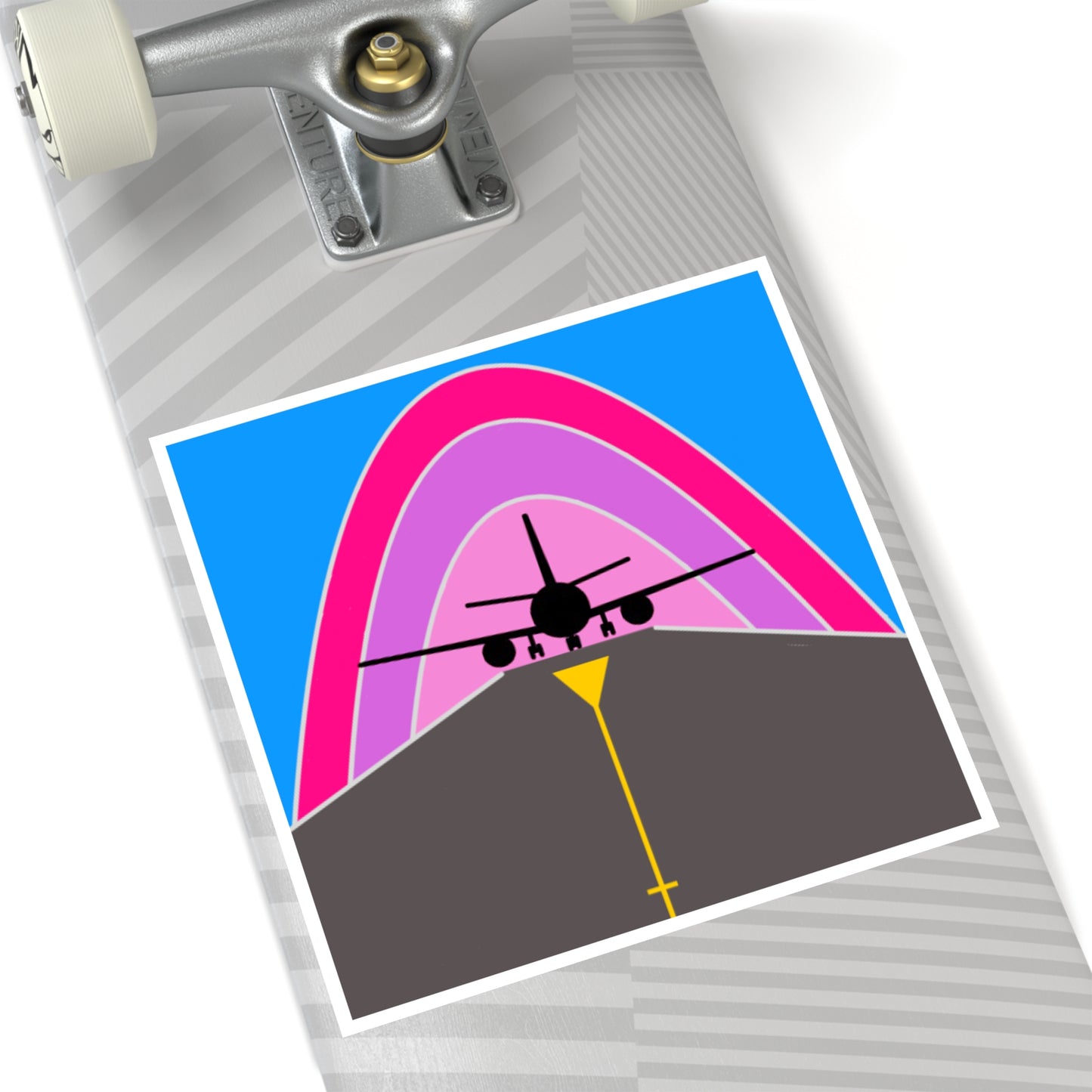 Ramp Rainbow Sticker - Pink