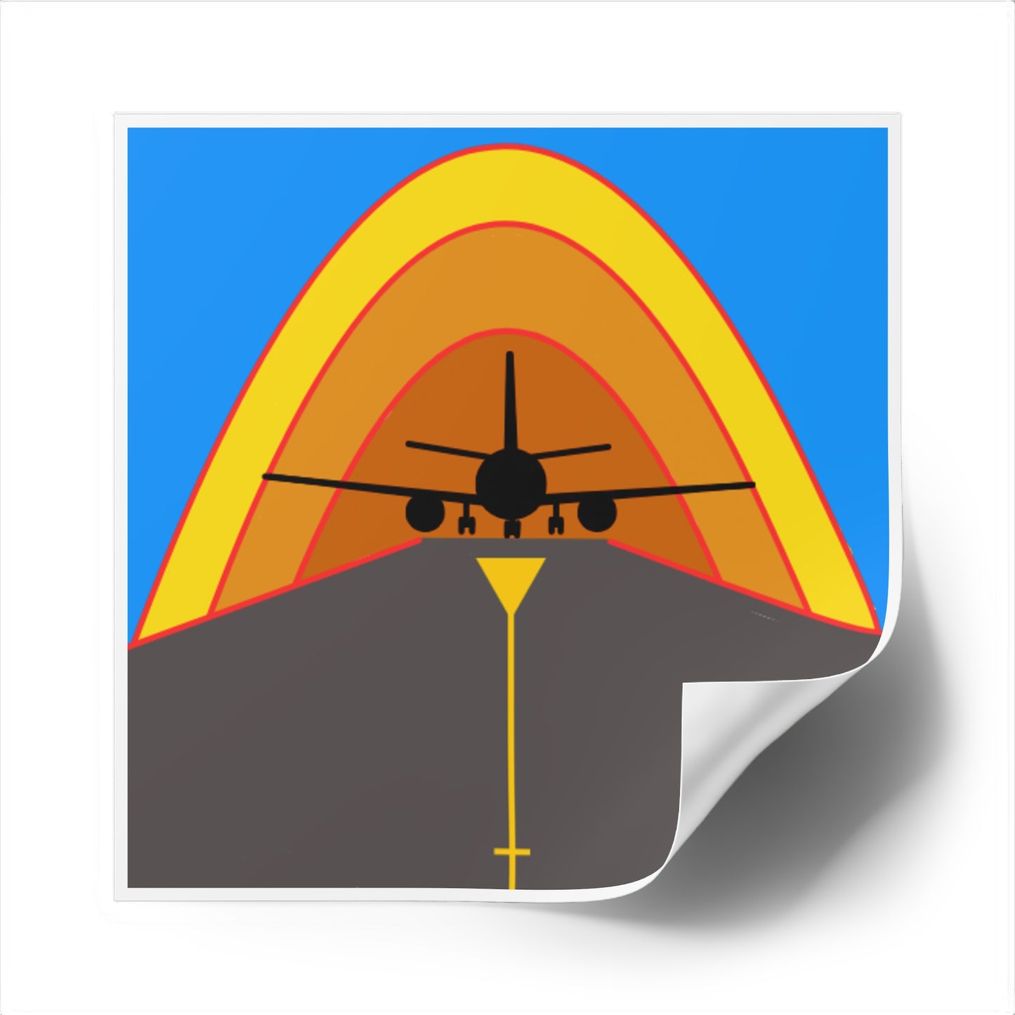 Ramp Rainbow Sticker - Orange