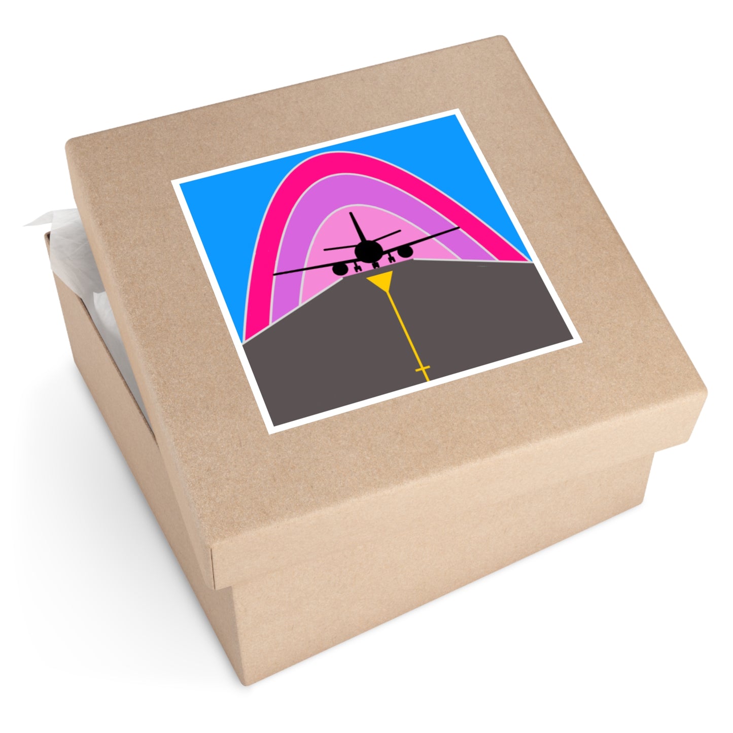 Ramp Rainbow Sticker - Pink
